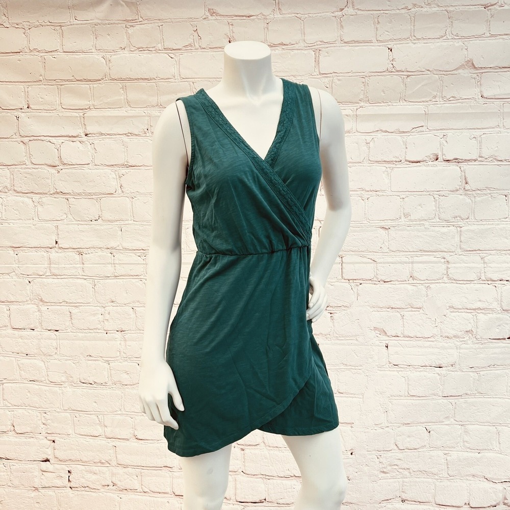 Mermaid Moment Blue Sleeveless Wrap Dress Roxy Size S